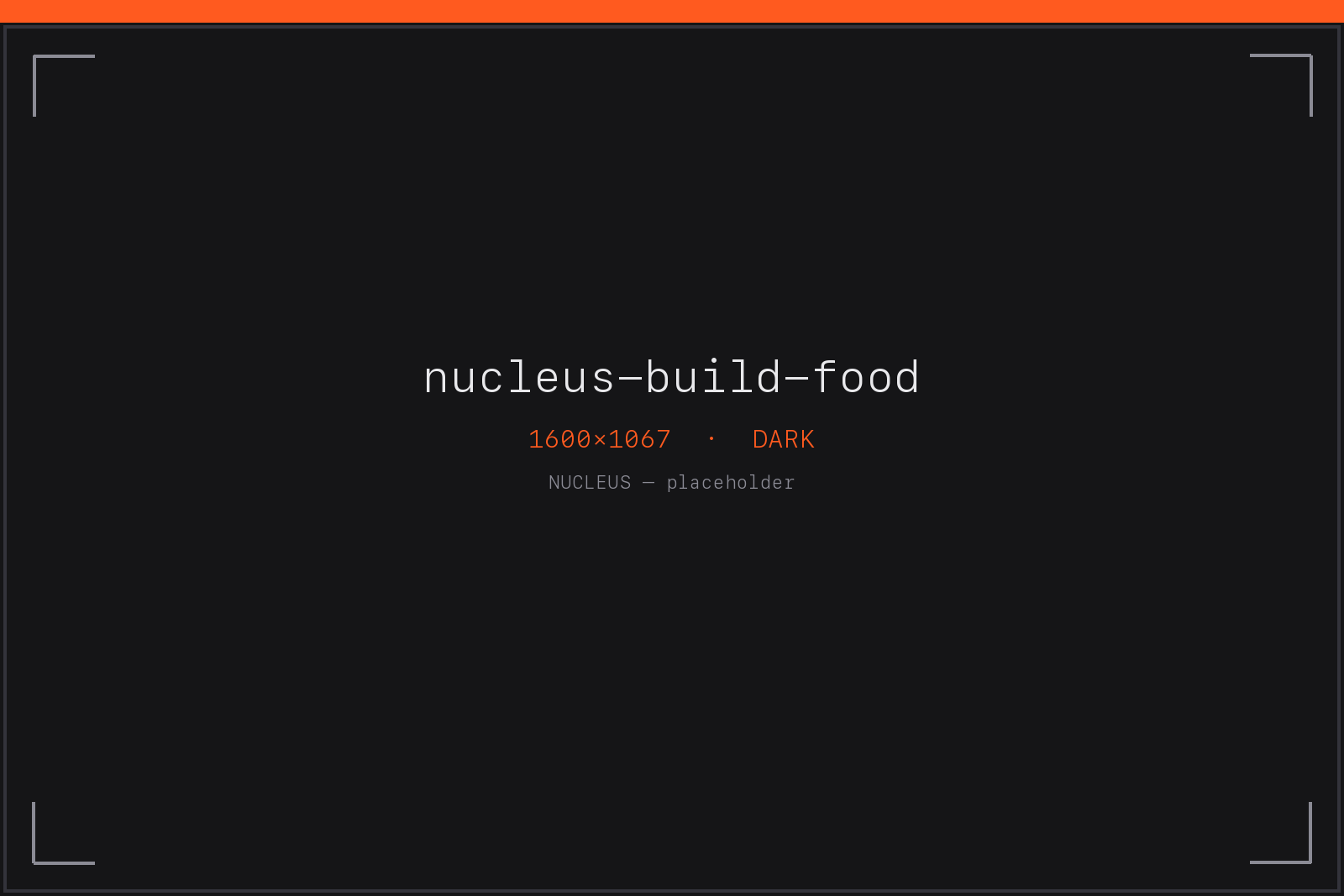 nucleus-build-food — the food tab