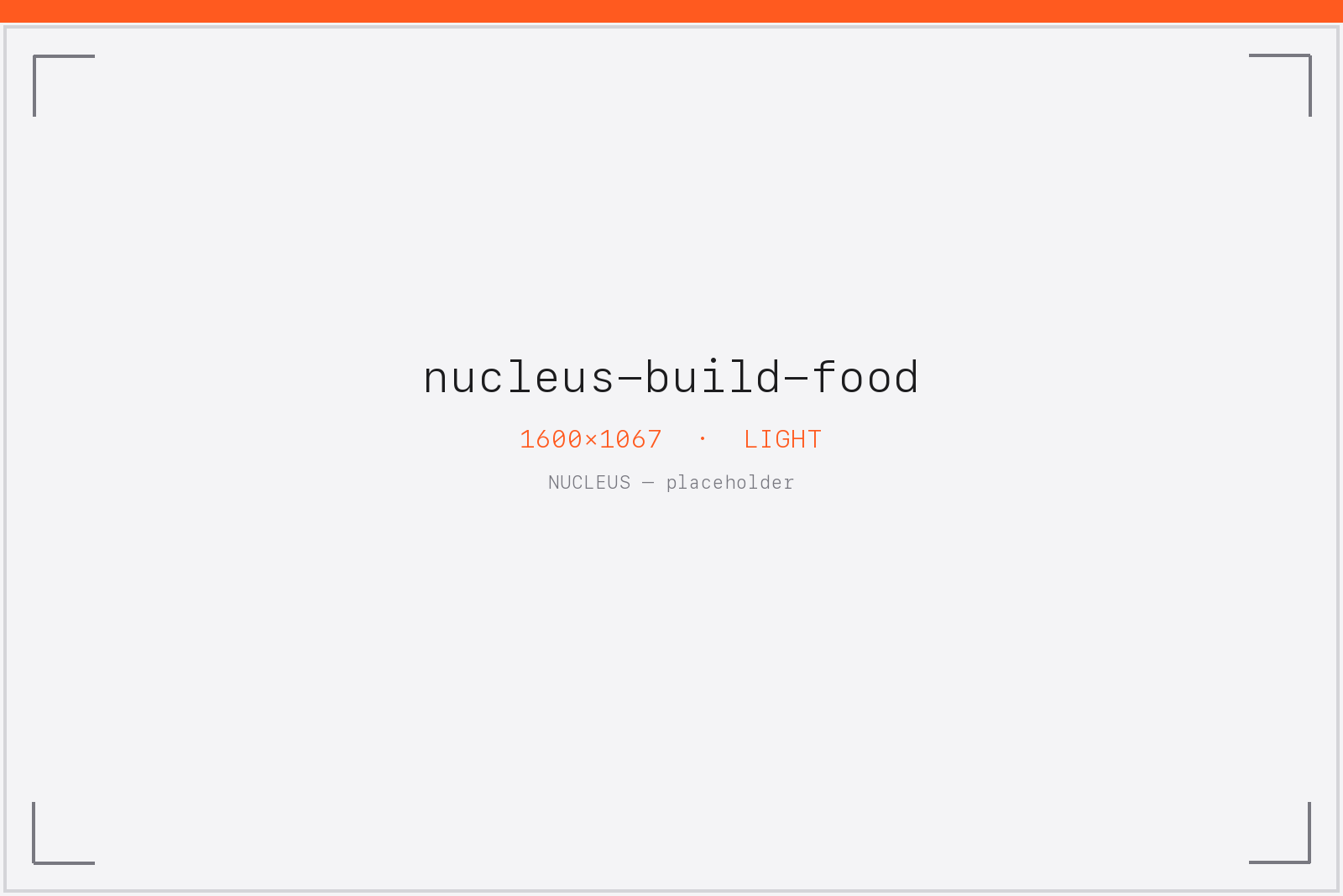 nucleus-build-food — the food tab